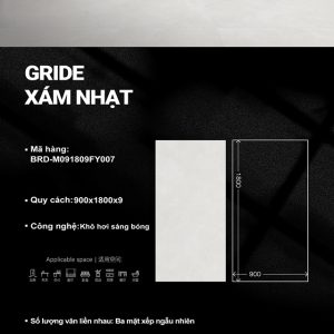 Gride xám nhạt BRD-M091809FY007