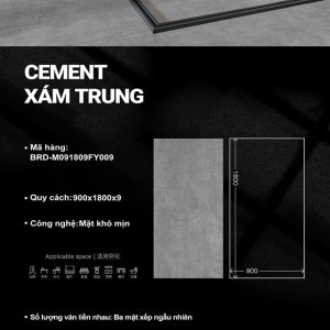 Cement xám trung BRD-M091809FY009