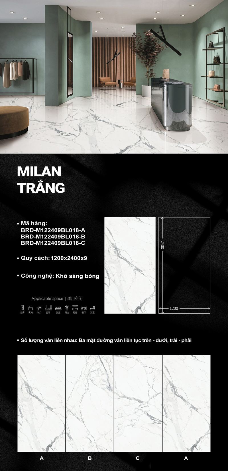 MIlan Trắng M122409BL018